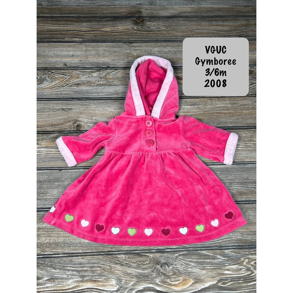 Gymboree 2008 “Gingerbread Girl” line dress size 3/6 months velour hearts
